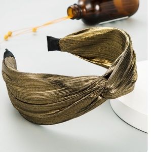 Bronze metallic knot headband NWT